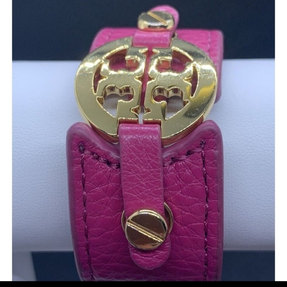 Tory Burch Pink Wrap Bracelet with Statement Logo π GORGEOUS like NEW condition - Picture 6 of 7